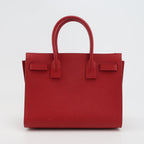 Sac de Jour Small en cuir rouge Saint Laurent