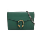 Sac Dionysus Mini en cuir vert Gucci