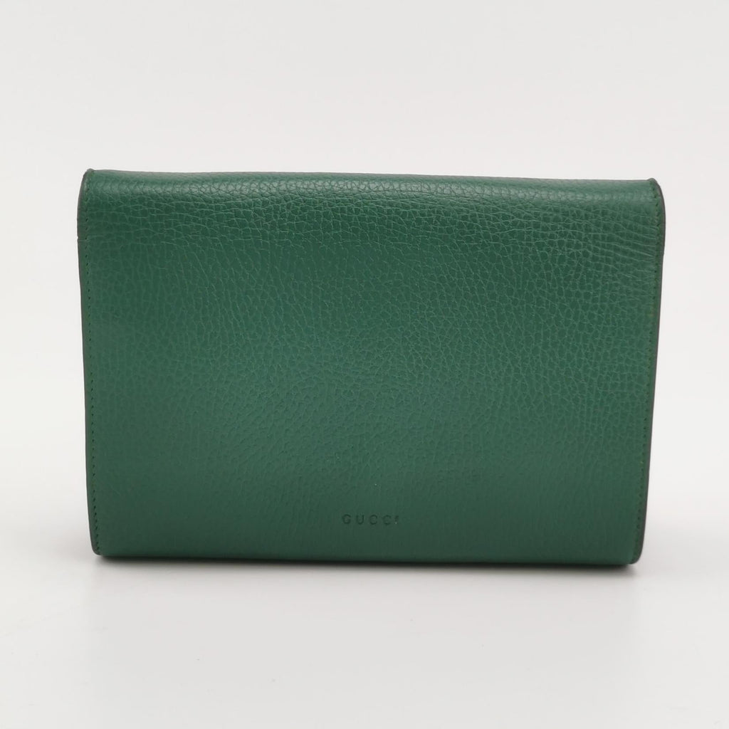 Sac Dionysus Mini en cuir vert Gucci