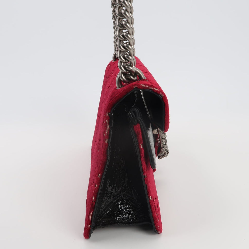 Sac Dionysus Mini en velours rouge Gucci