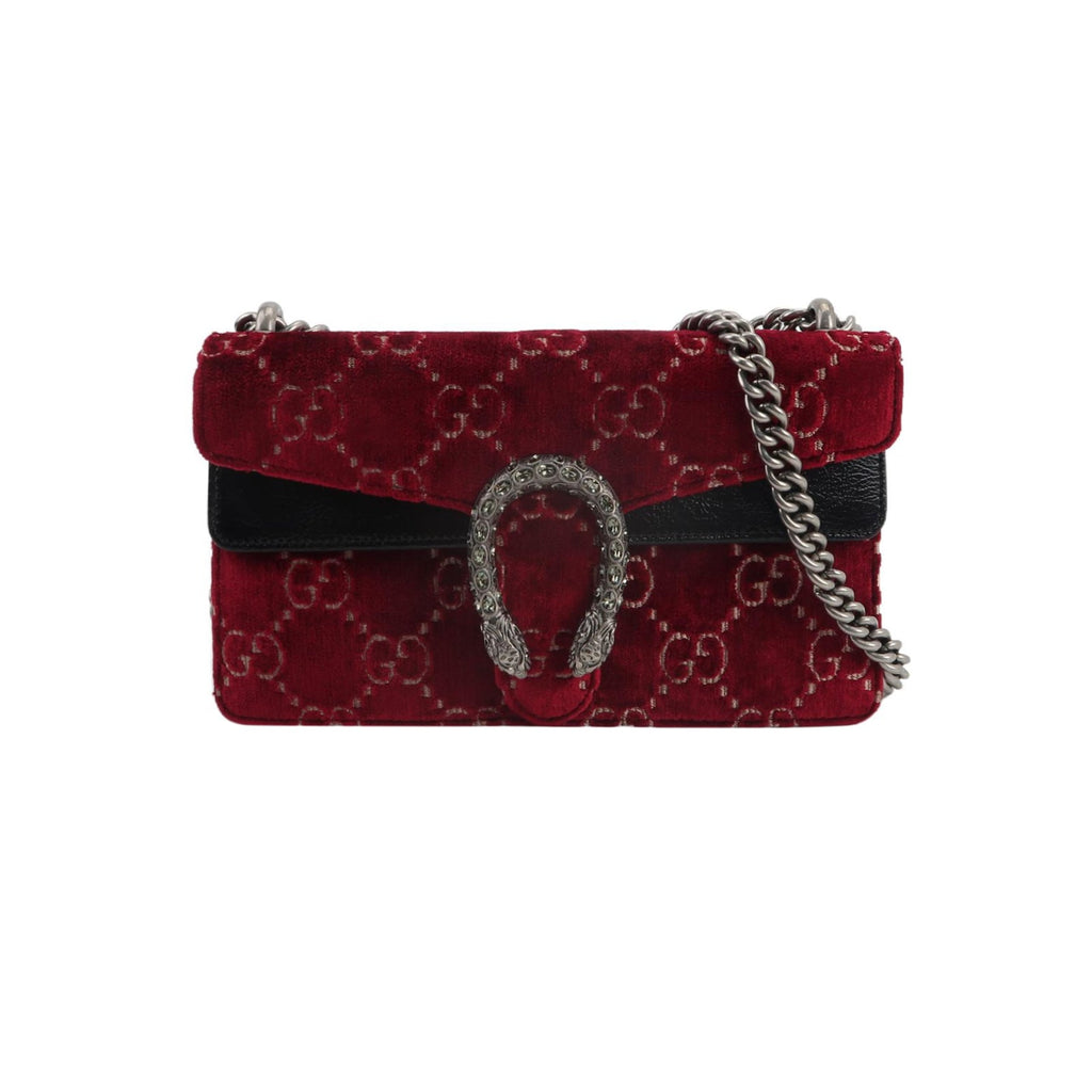 Sac Dionysus Mini en velours rouge Gucci