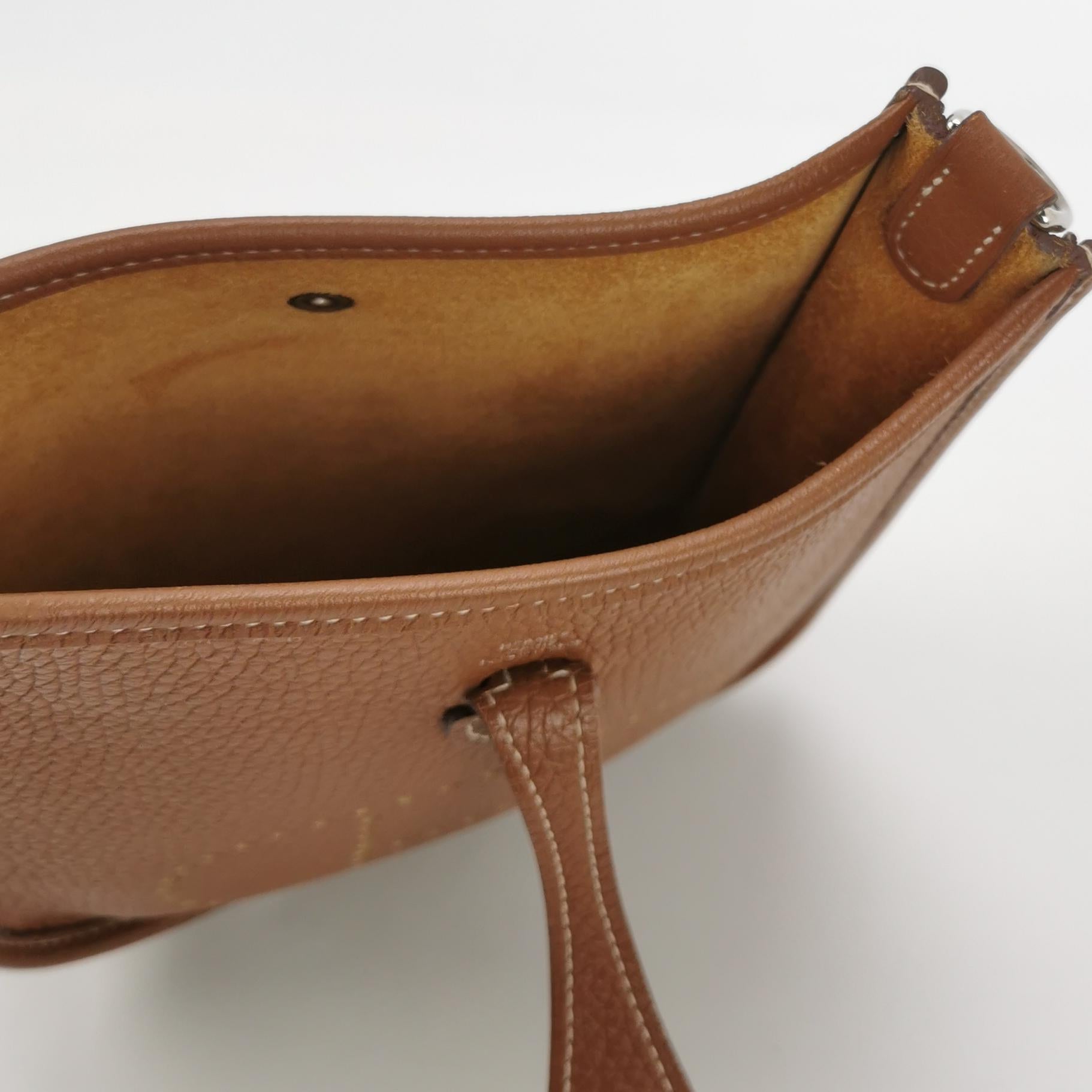 Sac Evelyne 16 en cuir marron Hermès