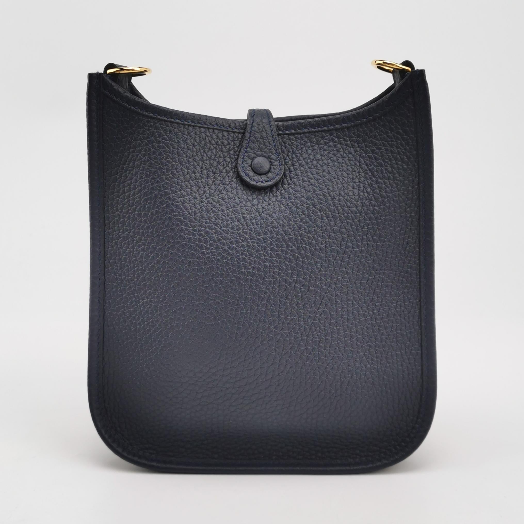 Sac Evelyne 16 en cuir noir Hermès