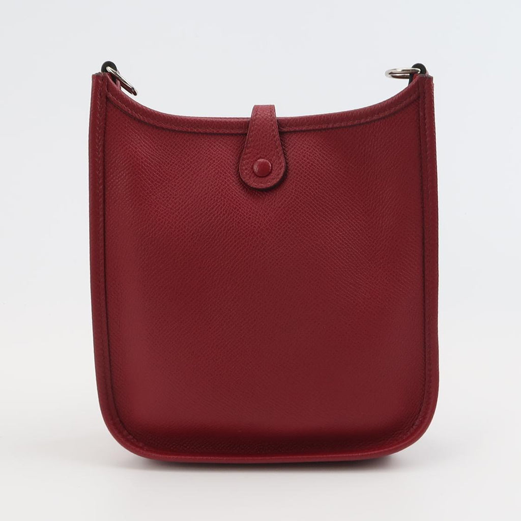 Sac Evelyne 16 Vintage en cuir bordeaux Hermès