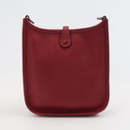 Sac Evelyne 16 Vintage en cuir bordeaux Hermès