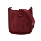 Sac Evelyne 16 Vintage en cuir bordeaux Hermès