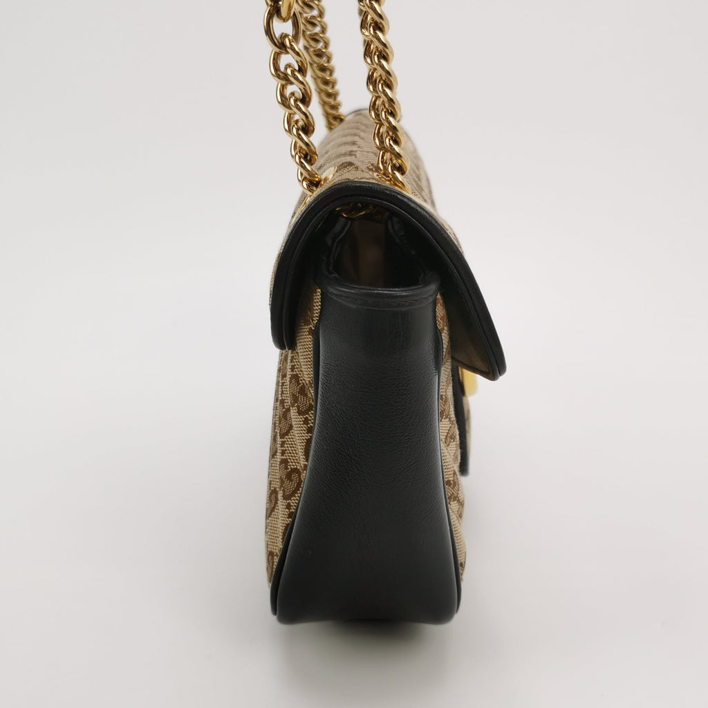 Sac GG Marmont en toile monogram beige Gucci