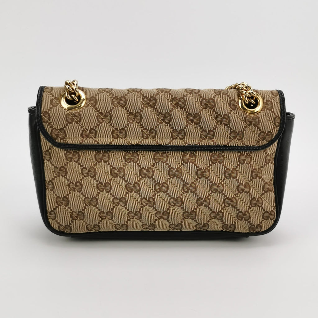 Sac GG Marmont en toile monogram beige Gucci
