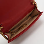 Sac GG Marmont Petite Taille en cuir rouge Gucci
