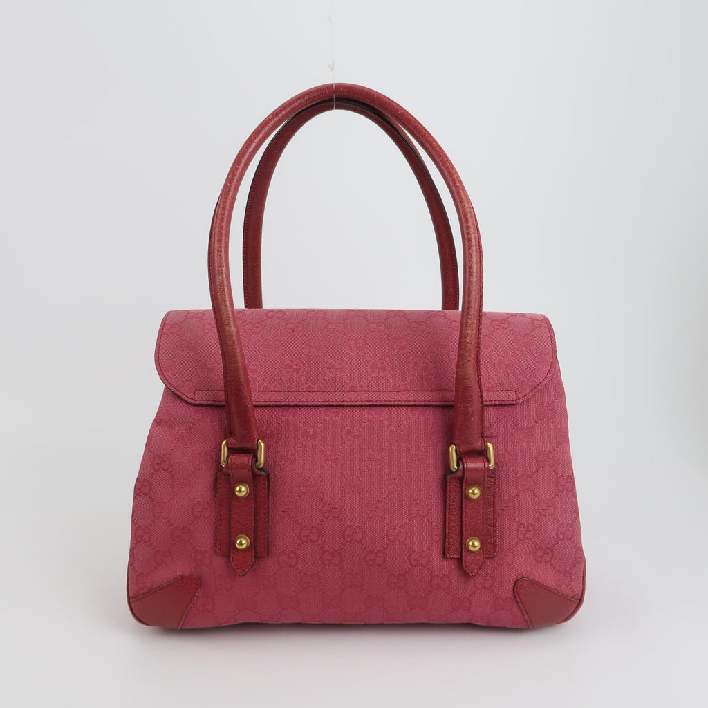 Sac HorseBit en toile bordeaux Gucci