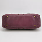 Sac Intrecciato en cuir bordeaux Bottega Veneta