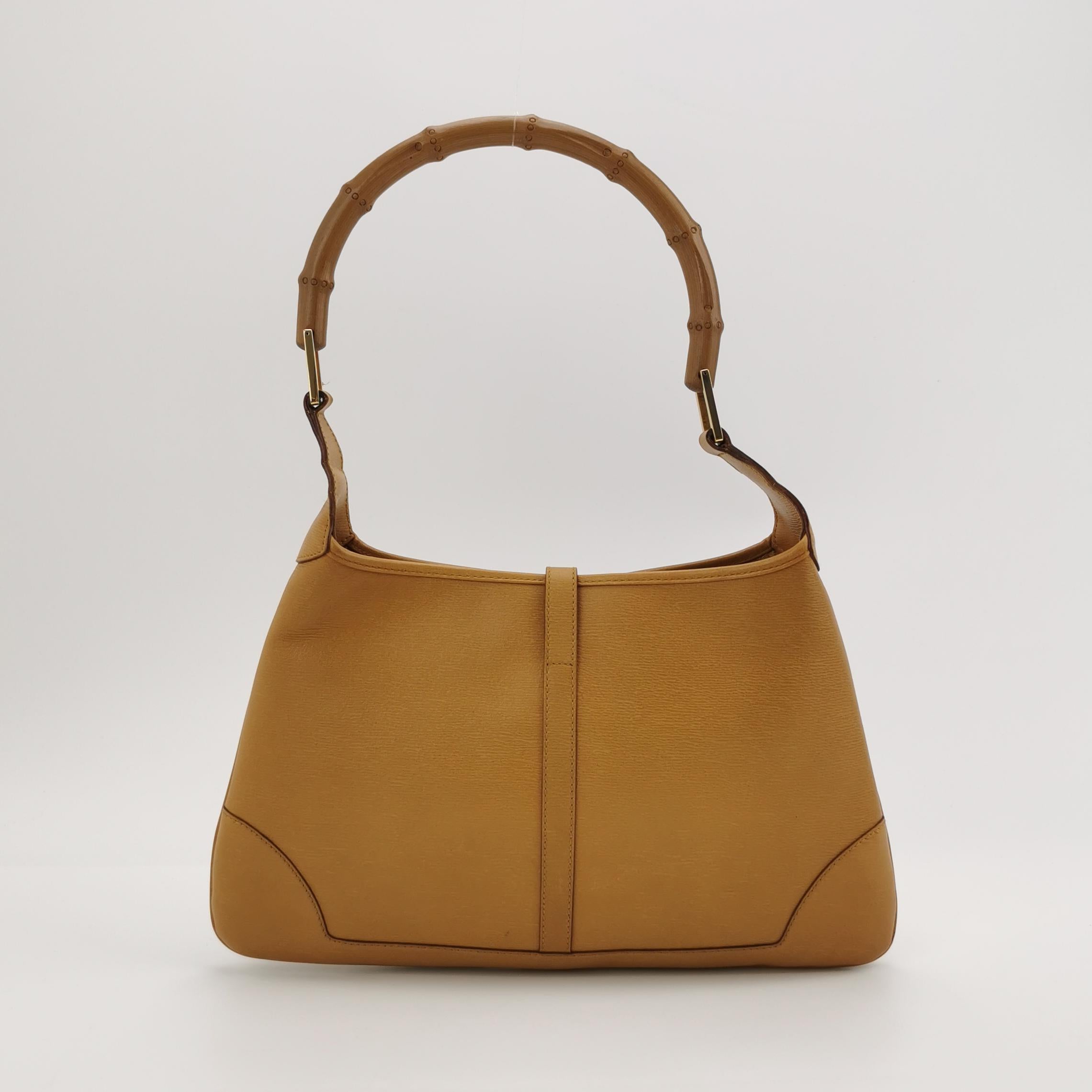 Sac Jackie en cuir marron Gucci