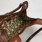 Sac Jackie en cuir monogram marron Gucci