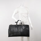 Sac Keepall vintage en cuir épi noir Louis Vuitton