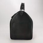 Sac Keepall vintage en cuir épi noir Louis Vuitton
