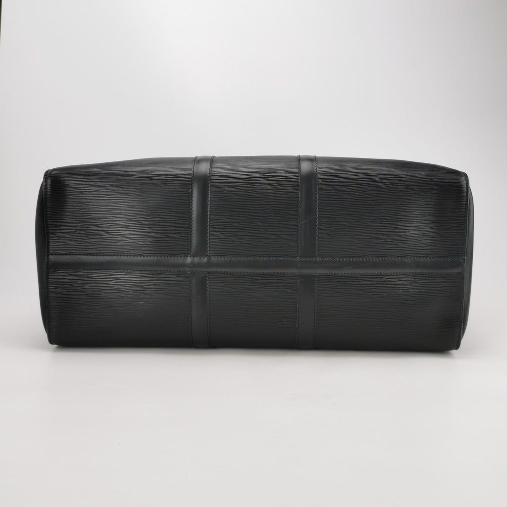 Sac Keepall vintage en cuir épi noir Louis Vuitton