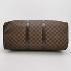 Sac Keepall vintage en toile damier marron Louis Vuitton