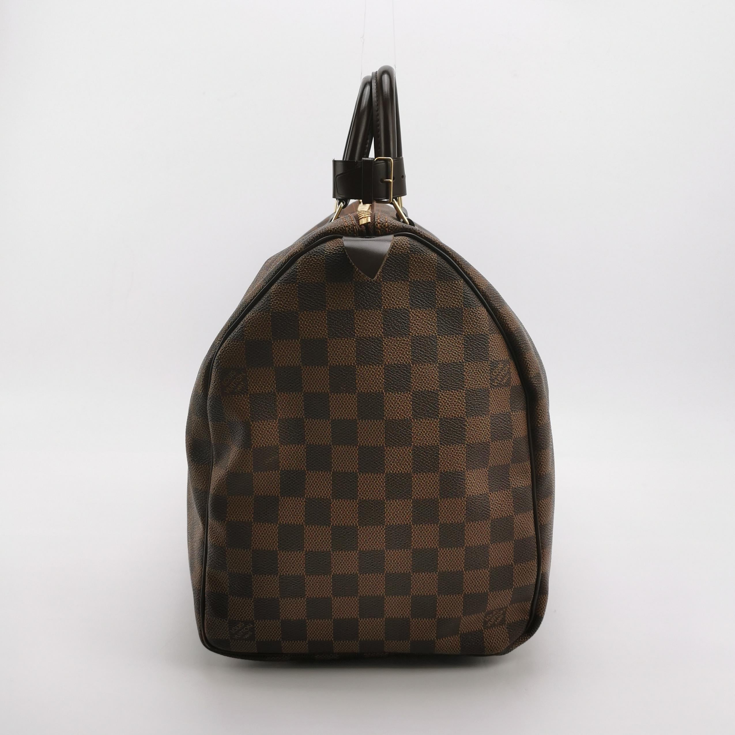 Sac Keepall vintage en toile damier marron Louis Vuitton