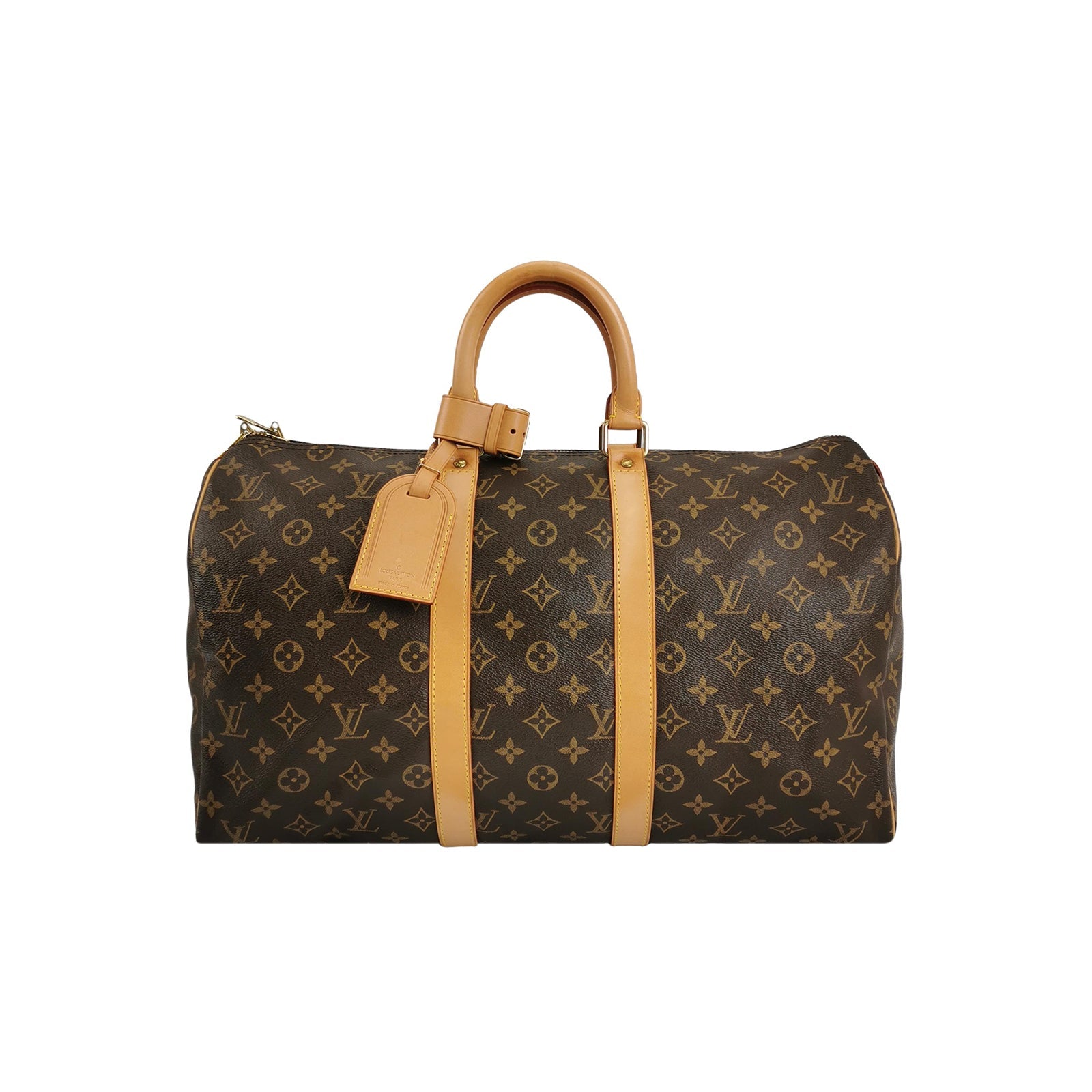 Sac Keepall vintage en toile monogram marron Louis Vuitton