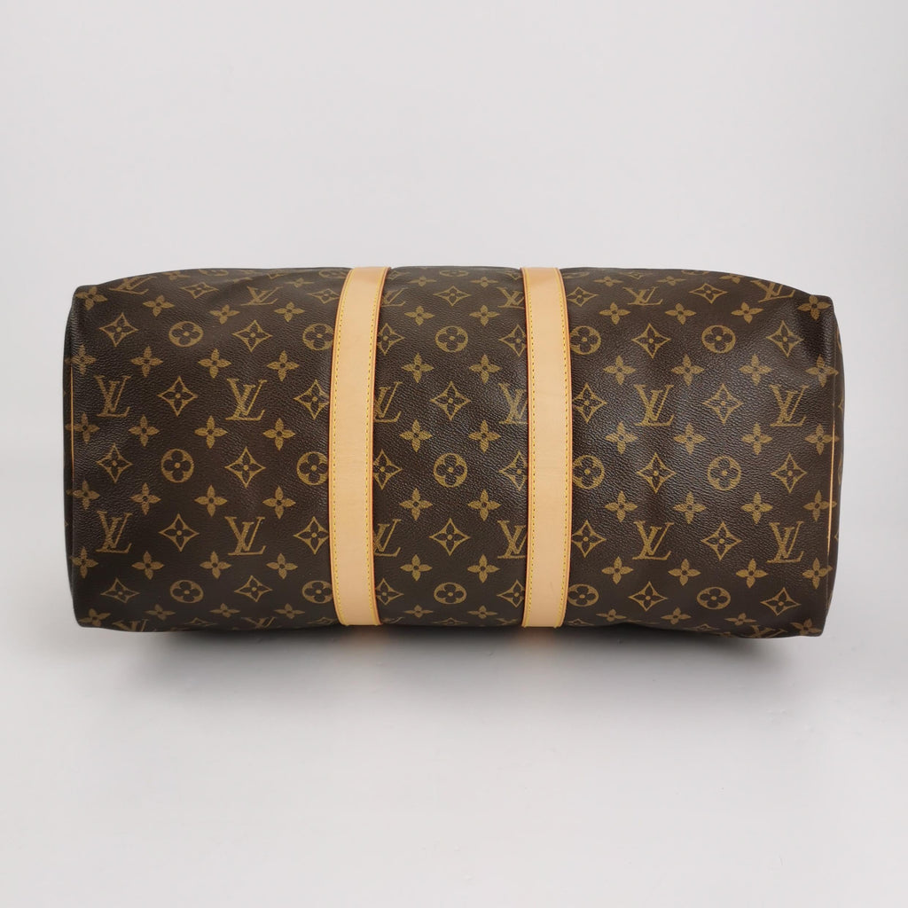 Sac Keepall vintage en toile monogram marron Louis Vuitton