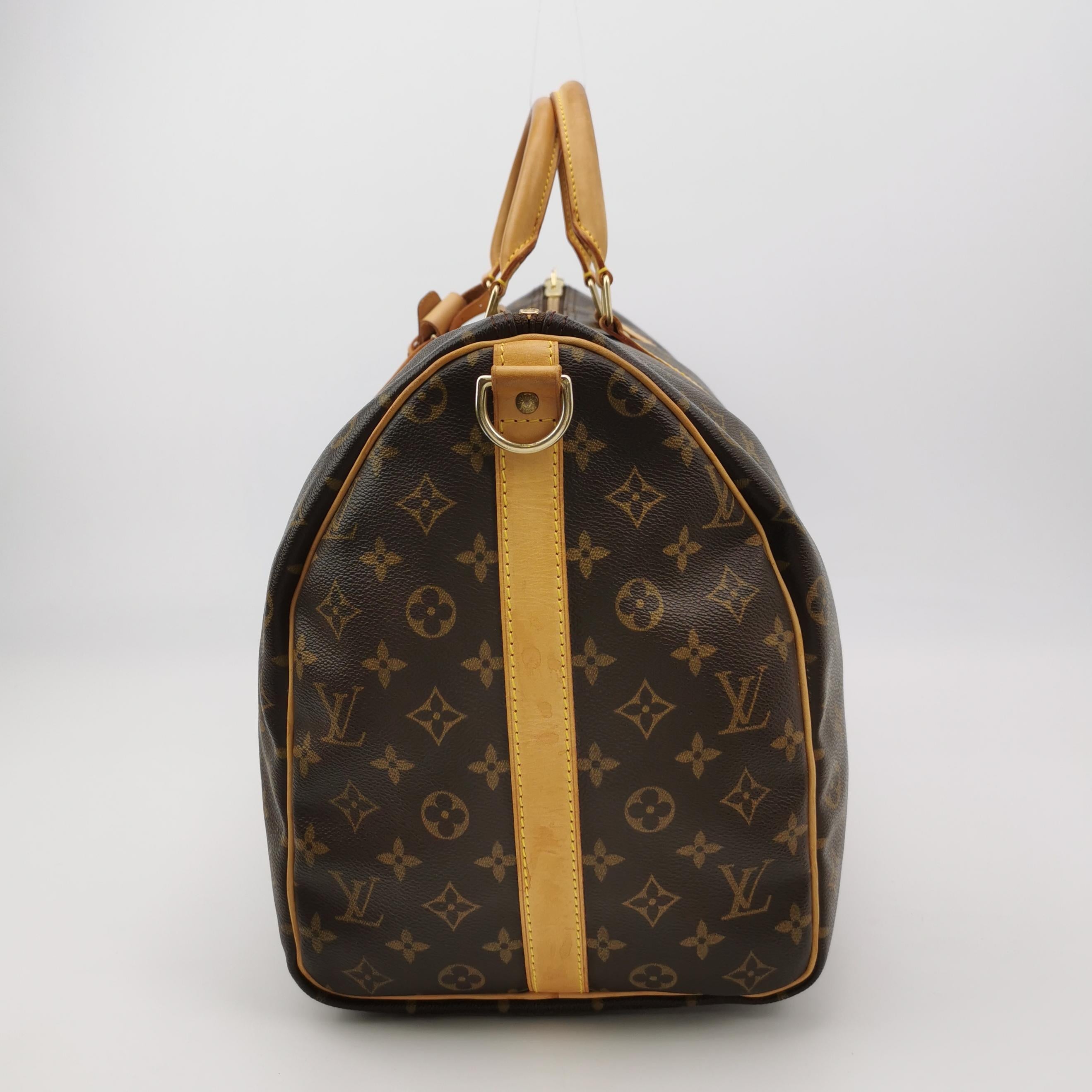 Sac Keepall vintage monogram marron Louis Vuitton