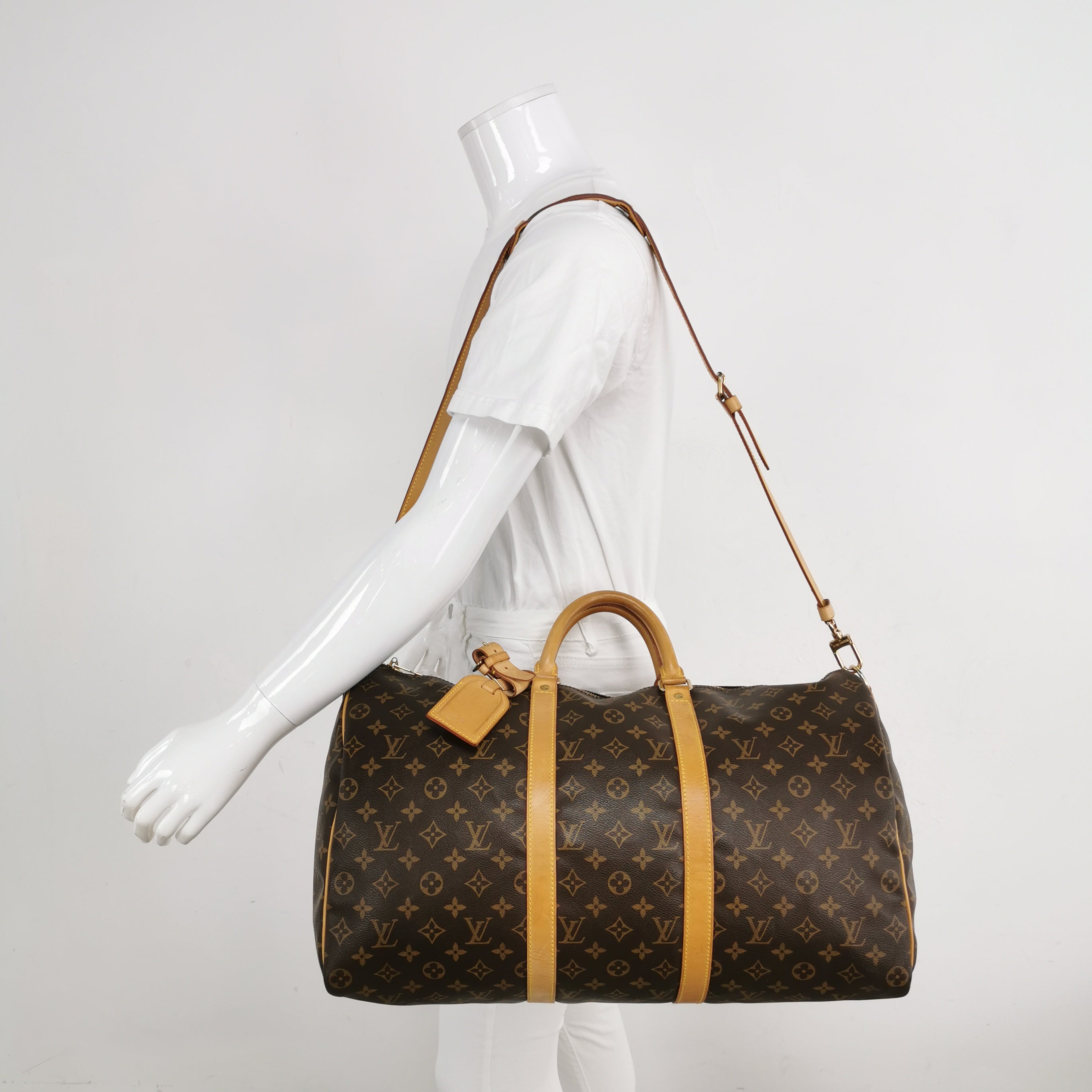 Sac Keepall vintage monogram marron Louis Vuitton