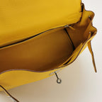 Sac Kelly 32 en cuir jaune Hermès
