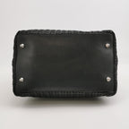 Sac Lady Dior en cuir tressé noir Dior