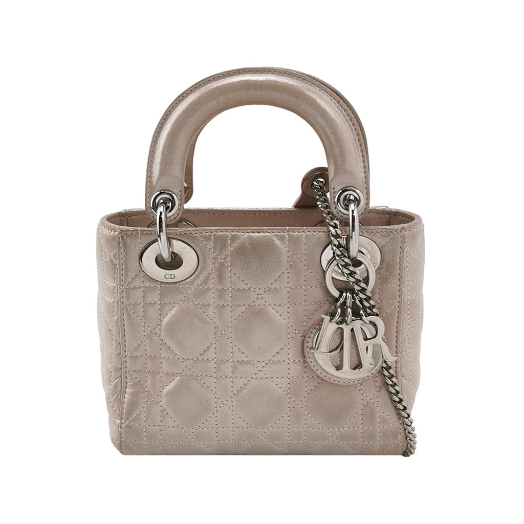 Sac Lady Dior en toile doré Dior