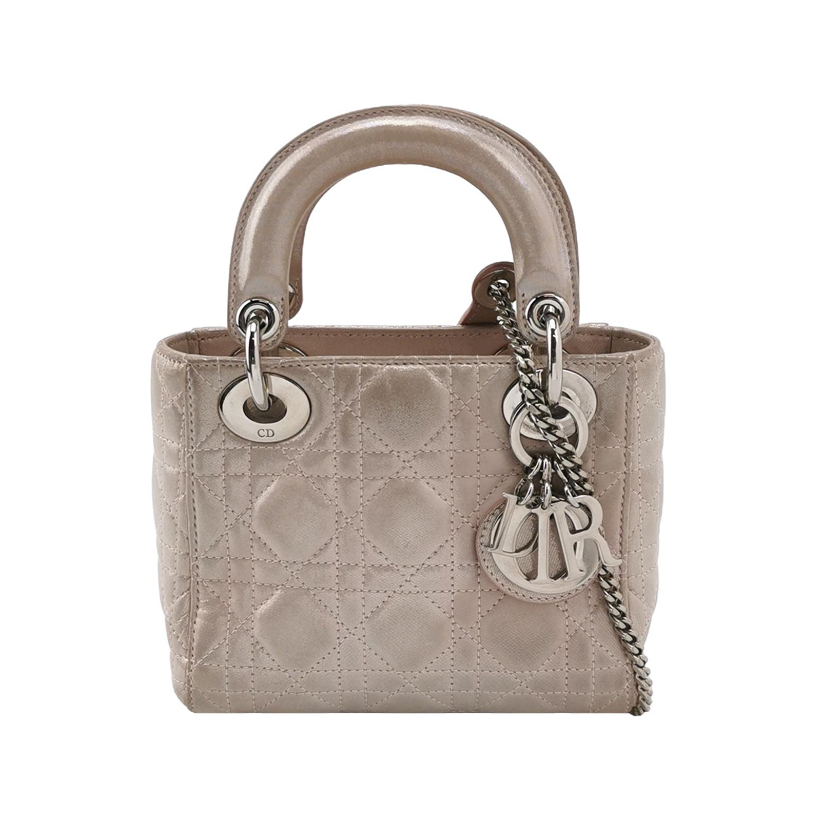Sac Lady Dior en toile doré Dior