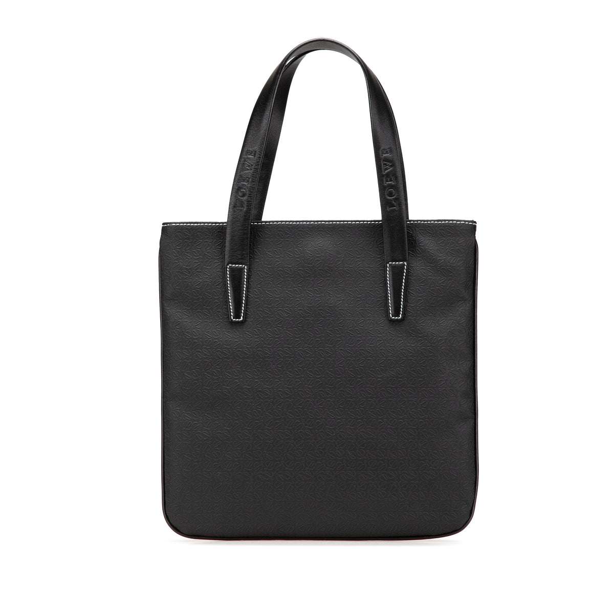 Sac Loewe Anagram Cuir Cabas - Noir