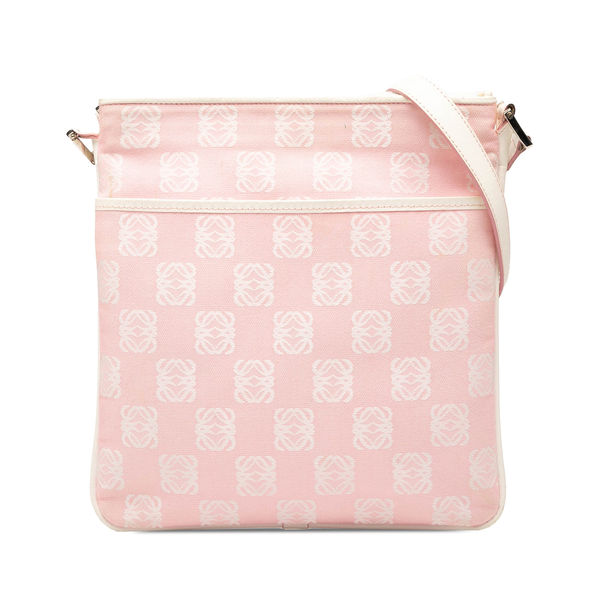 Sac Loewe Anagram Toile Bandoulière - Rose