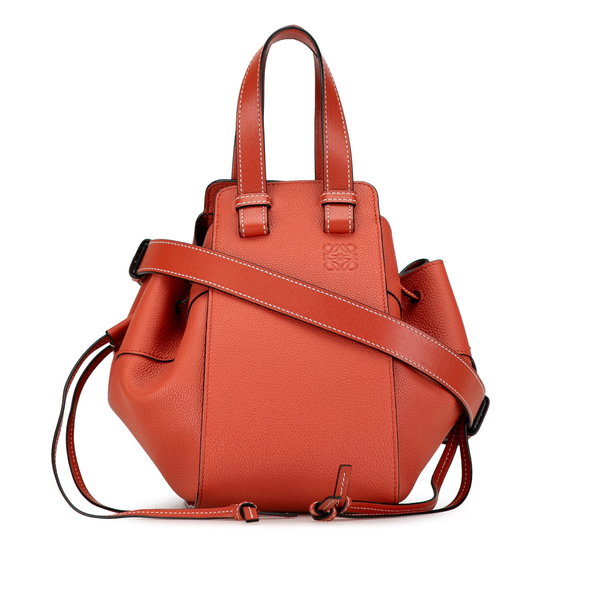 Sac Loewe Small Cuir Hammock Sac à main - Orange