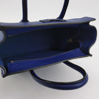 Sac Luggage Phantom Nano en cuir bleu Celine