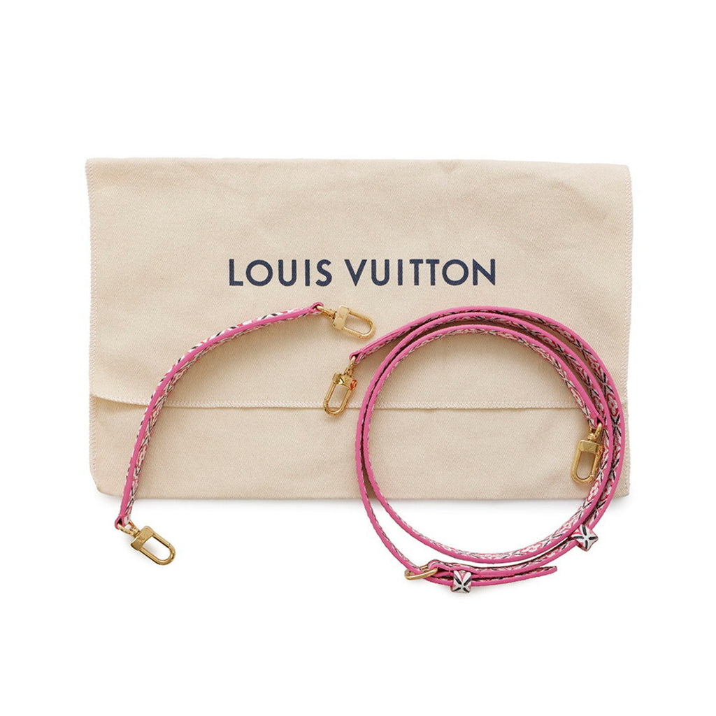 Sac Nano Noé Vintage en cuir blanc monogram rose Louis Vuitton