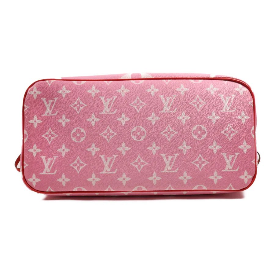 Sac Neverfull MM Vintage en toile monogramme rose rouge Louis Vuitton