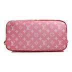 Sac Neverfull MM Vintage en toile monogramme rose rouge Louis Vuitton