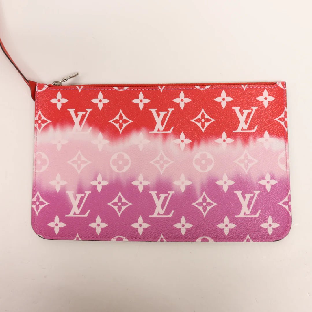 Sac Neverfull MM Vintage en toile monogramme rose rouge Louis Vuitton