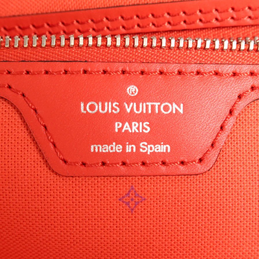 Sac Neverfull MM Vintage en toile monogramme rose rouge Louis Vuitton