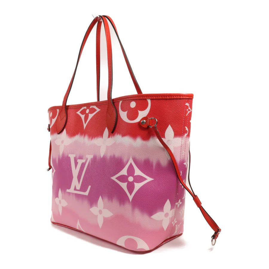 Sac Neverfull MM Vintage en toile monogramme rose rouge Louis Vuitton