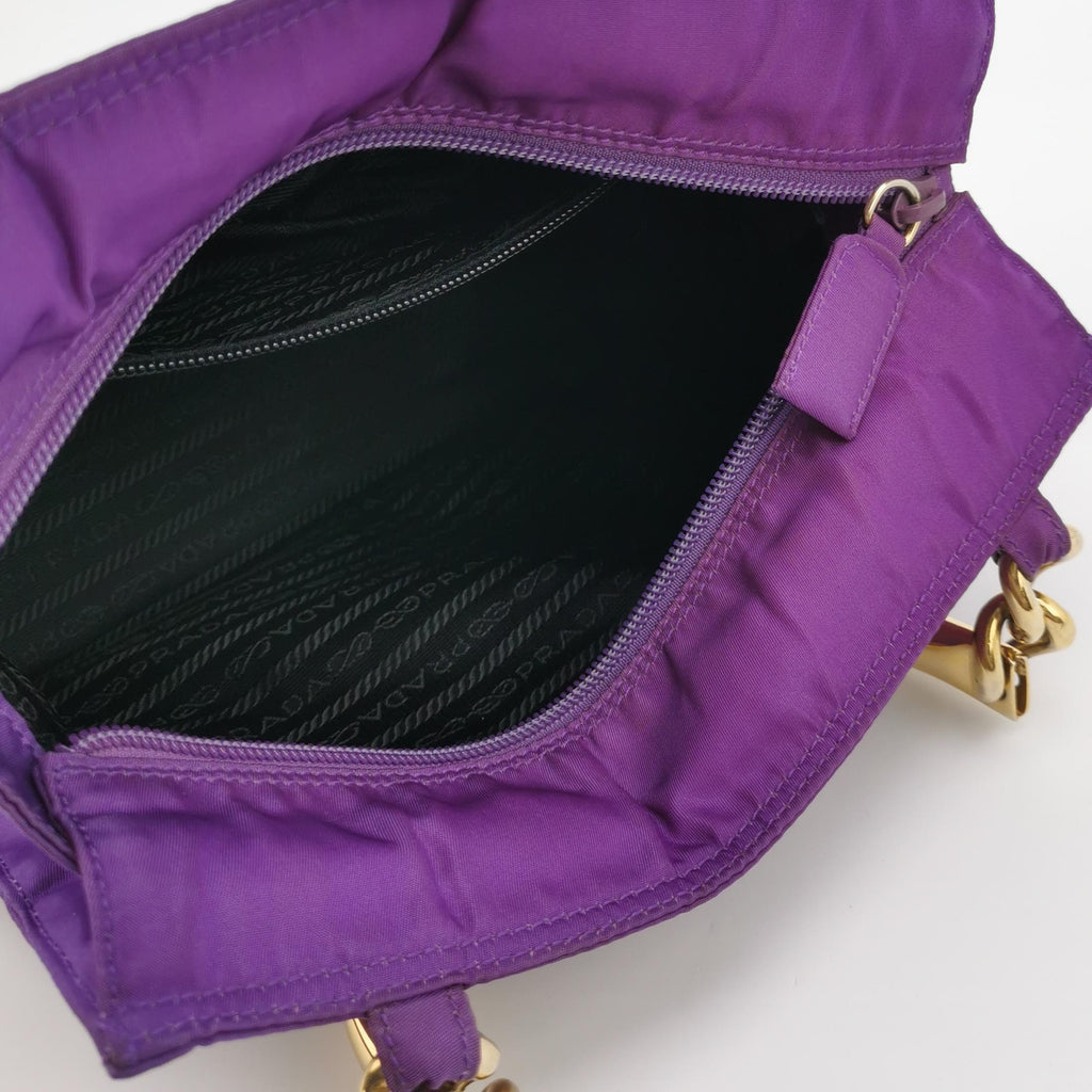 Sac Nylon en toile violète Secondement