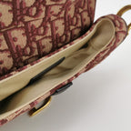 Sac Oblique Embroidered Canvas Saddle Dior