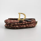 Sac Oblique Embroidered Canvas Saddle Dior