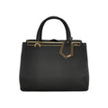 Sac Petite 2 Jours en cuir noir Fendi