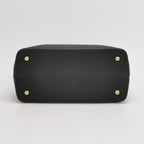 Sac Petite 2 Jours en cuir noir Fendi