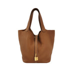 Sac Picotin seconde main en cuir marron Secondement