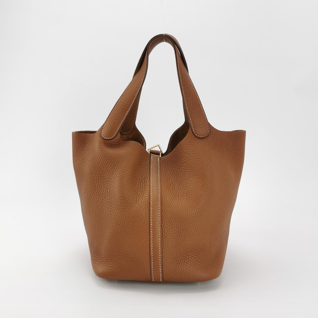 Sac Picotin seconde main en cuir marron Secondement