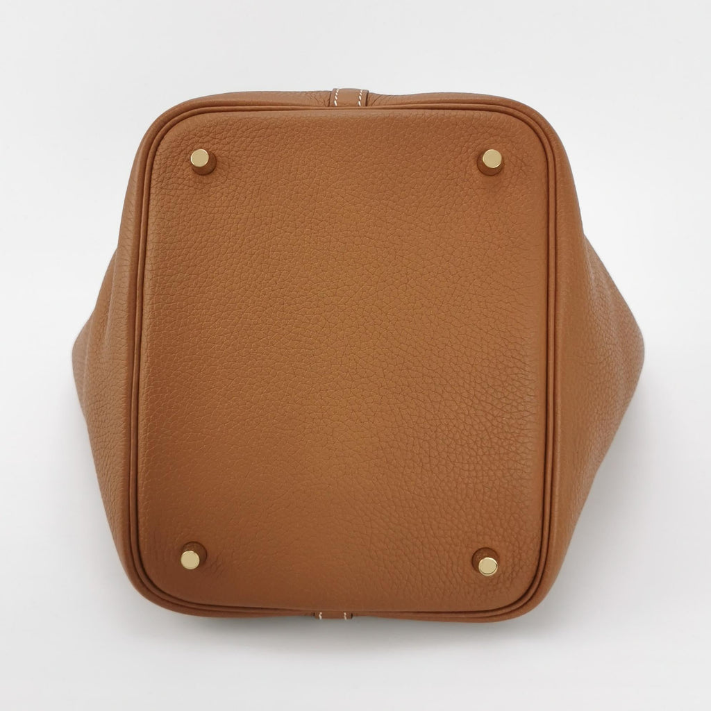 Sac Picotin seconde main en cuir marron Secondement