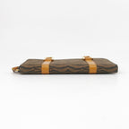 Sac Porte Monnaie Zebra en toile marron Fendi