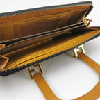 Sac Porte Monnaie Zebra en toile marron Fendi